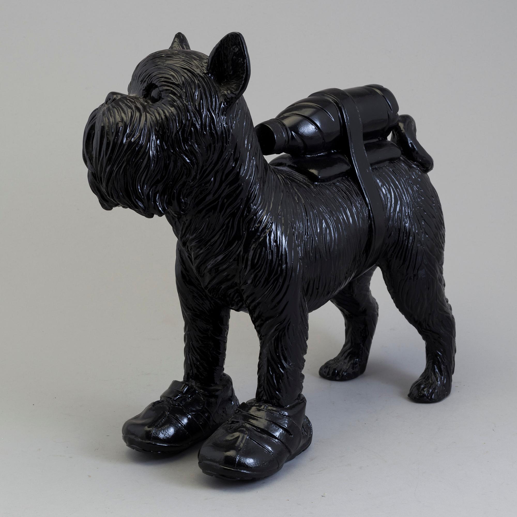 WILLIAM SWEETLOVE, "Cloned Griffon Bruxellois with pet bottle",
2011, signed and numbered 10/75.