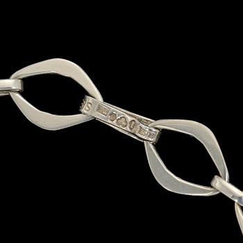 HALSBAND, silver, Sven-Erik Högberg, Göteborg, 1993. Vikt 48 g.