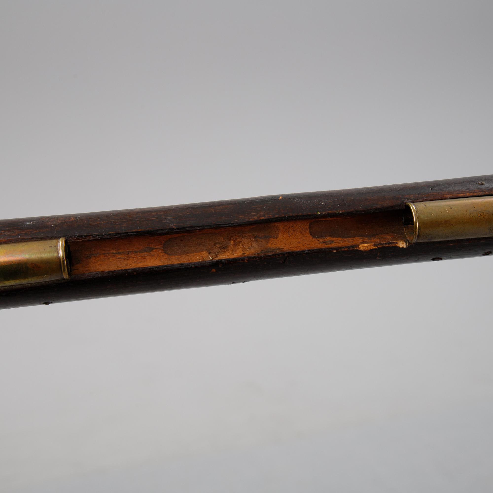 A Swedish flintlock rifle 1788 pattern.