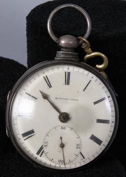 FICKUR, delvis silver, 1700/1800-tal.