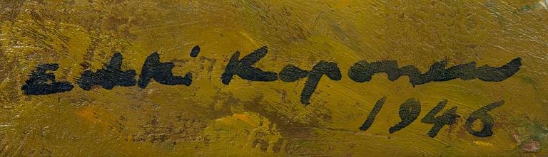 ERKKI KOPONEN, olja på duk, signerad och daterad 1946.