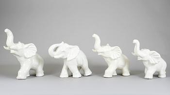 FIGURINER, 9 st, lergods, Vicke Lindstrand, Upsala-Ekeby.