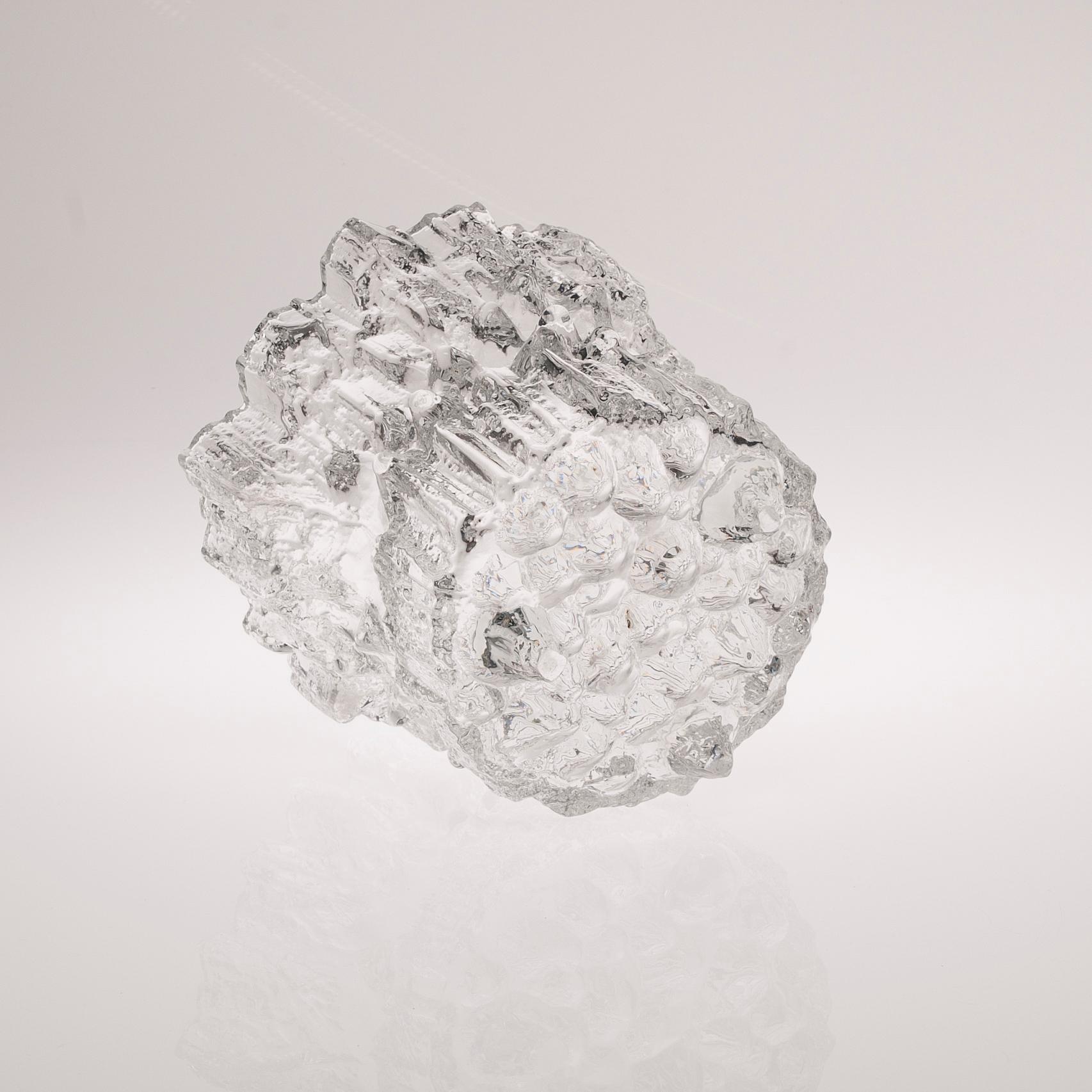 VAS, glas, "Gerania 3431, Tapio Wirkkala, Iittala 1970-tal.