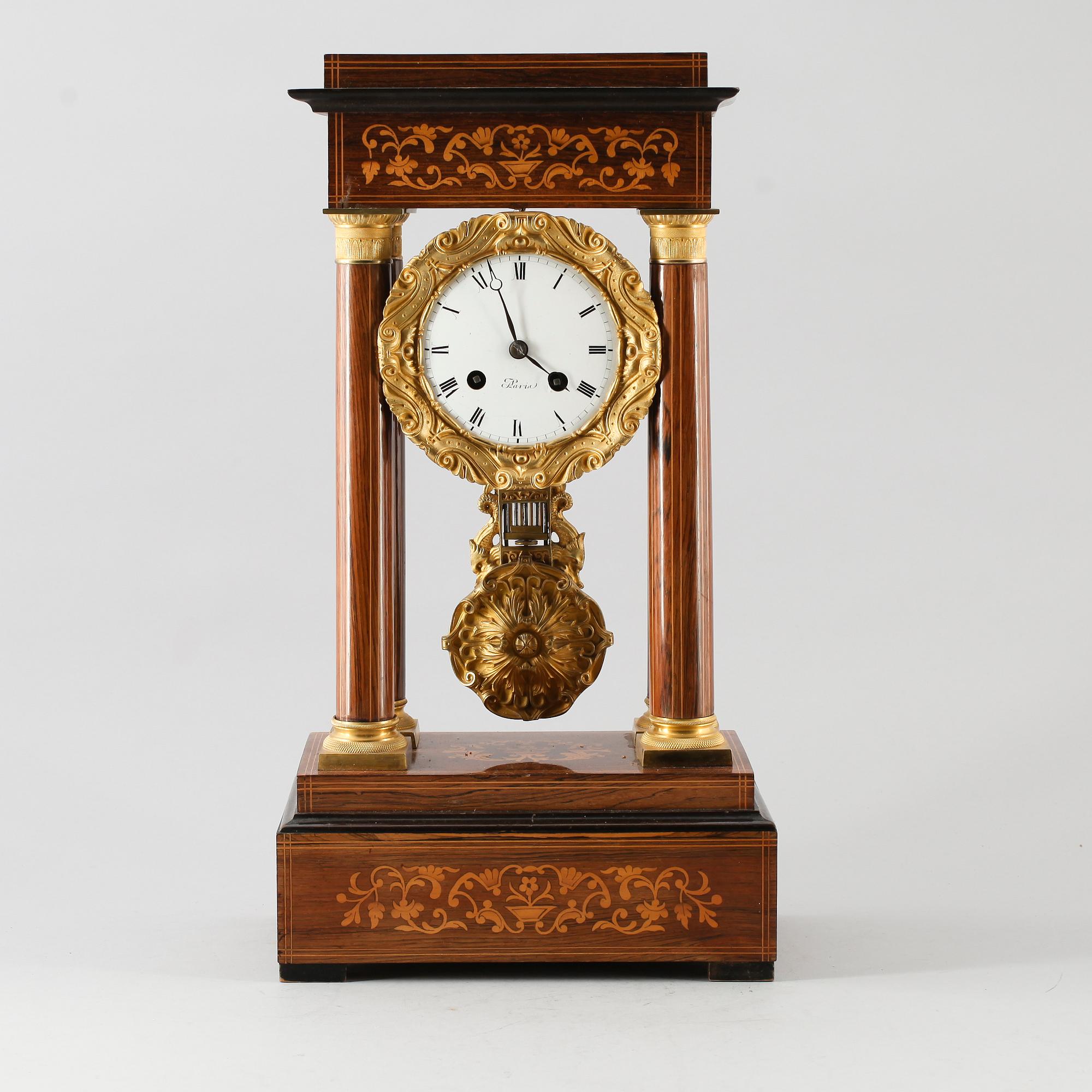BORDSPENDYL, senempire, 1800-talet mitt.