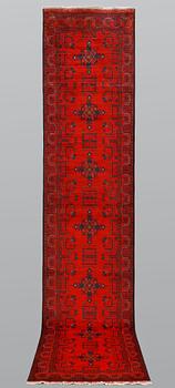 A runner, Afghan, S.K Khan Mohammadi, ca 383 x 81 cm.