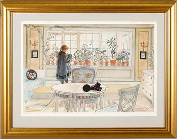 CARL LARSSON, efter, färglitografi, utgivare SWEB ART, signerad editoren och numrerad 565/790.