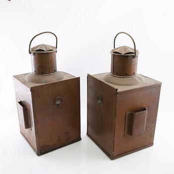 Lanternor ett par GV Harnisch Köpenhamn 1900-talets förta hälft.