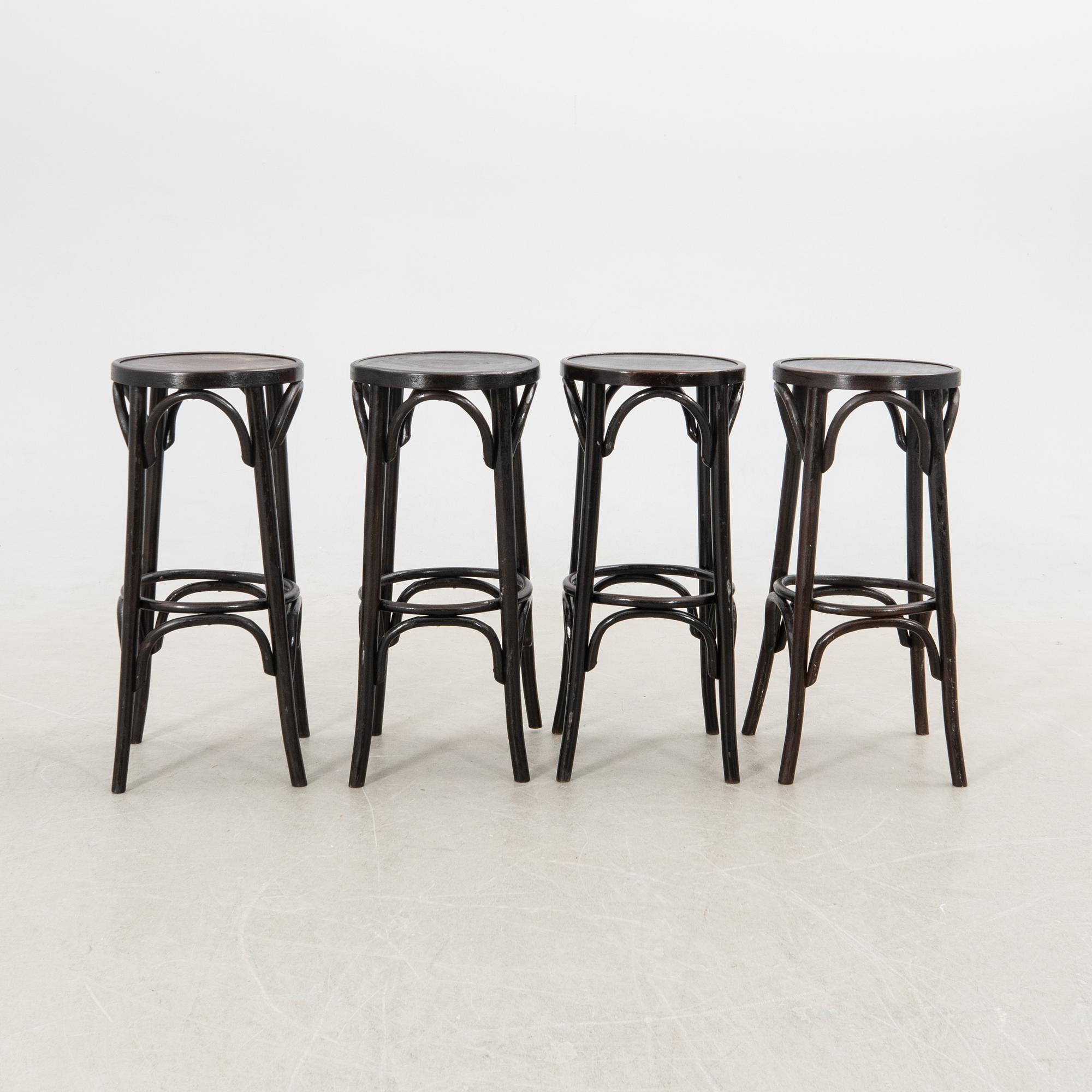 Barstolar, 4 st, 1900-talets första hälft.