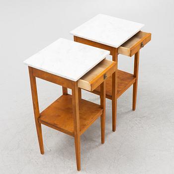Sängbord, ett par, 1900-talets första hälft.