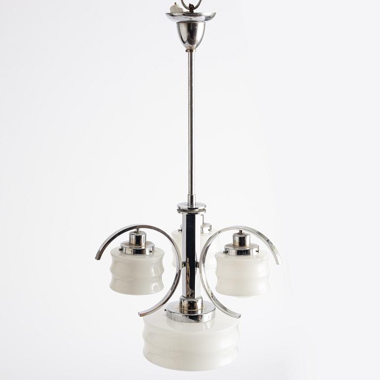 A ceiling lamp, Central Europe, mid-20th Century.