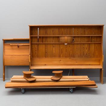 CARL MALMSTEN, a pinewood double bed.
