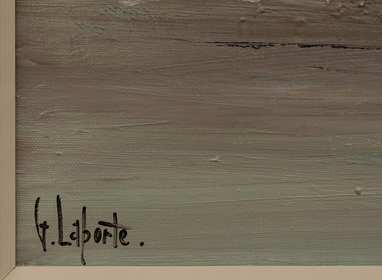 GEORGES LAPORTE, oljemålning på duk, signerad,