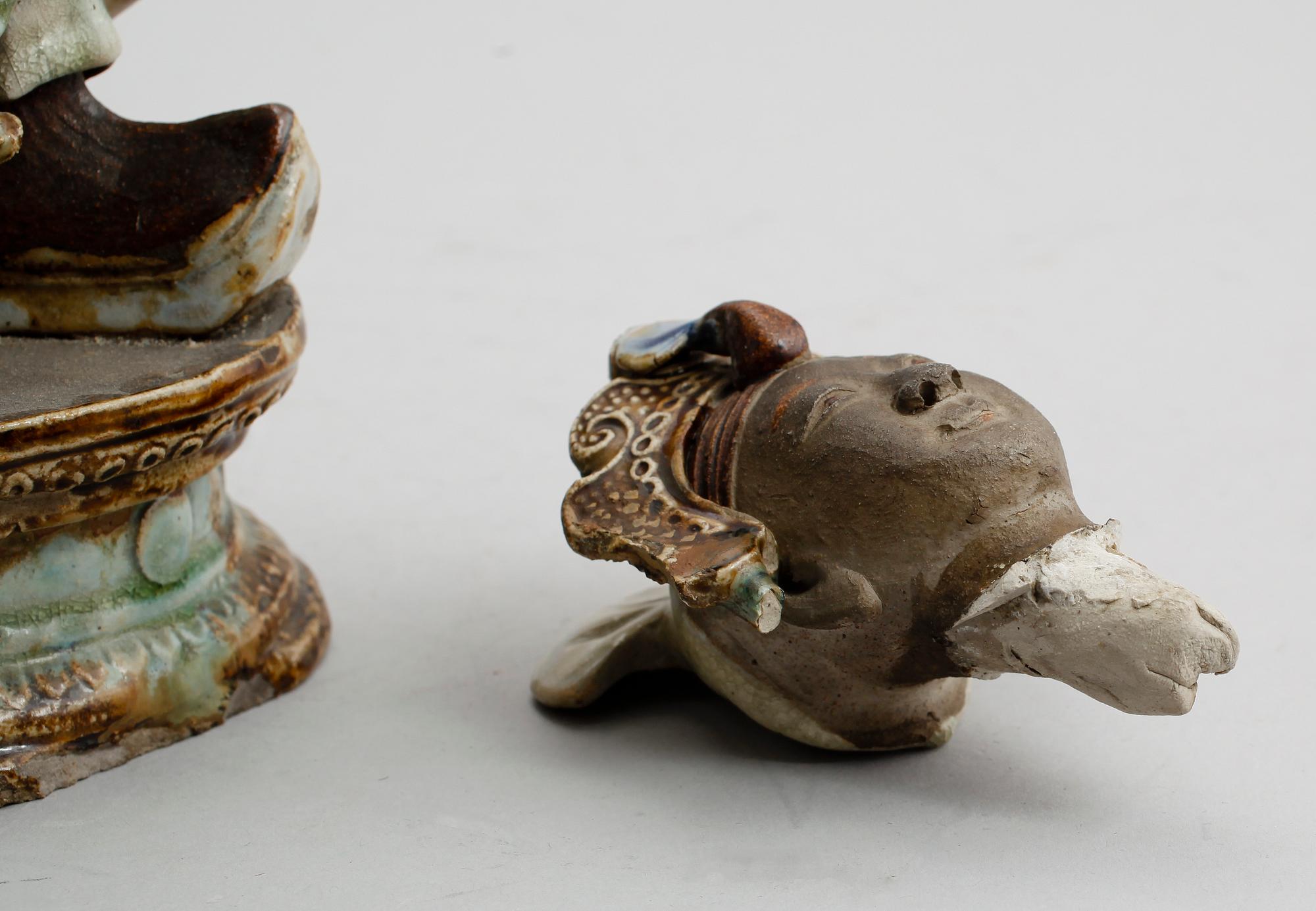 FIGUR, keramik, Kina, sannolikt 1900-tal.