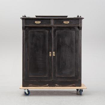 A painted cupboard, early 20th Century.