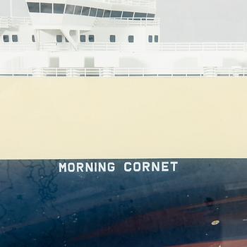 Fartygsmodell "Morning Cornet", Hundai Sahmo Heavy Industies Company LTD. 2007.