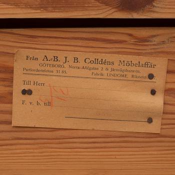 Byrå, AB J.B. Colldéns Möbelaffär, Göteborg, tidigt 1900-tal.
