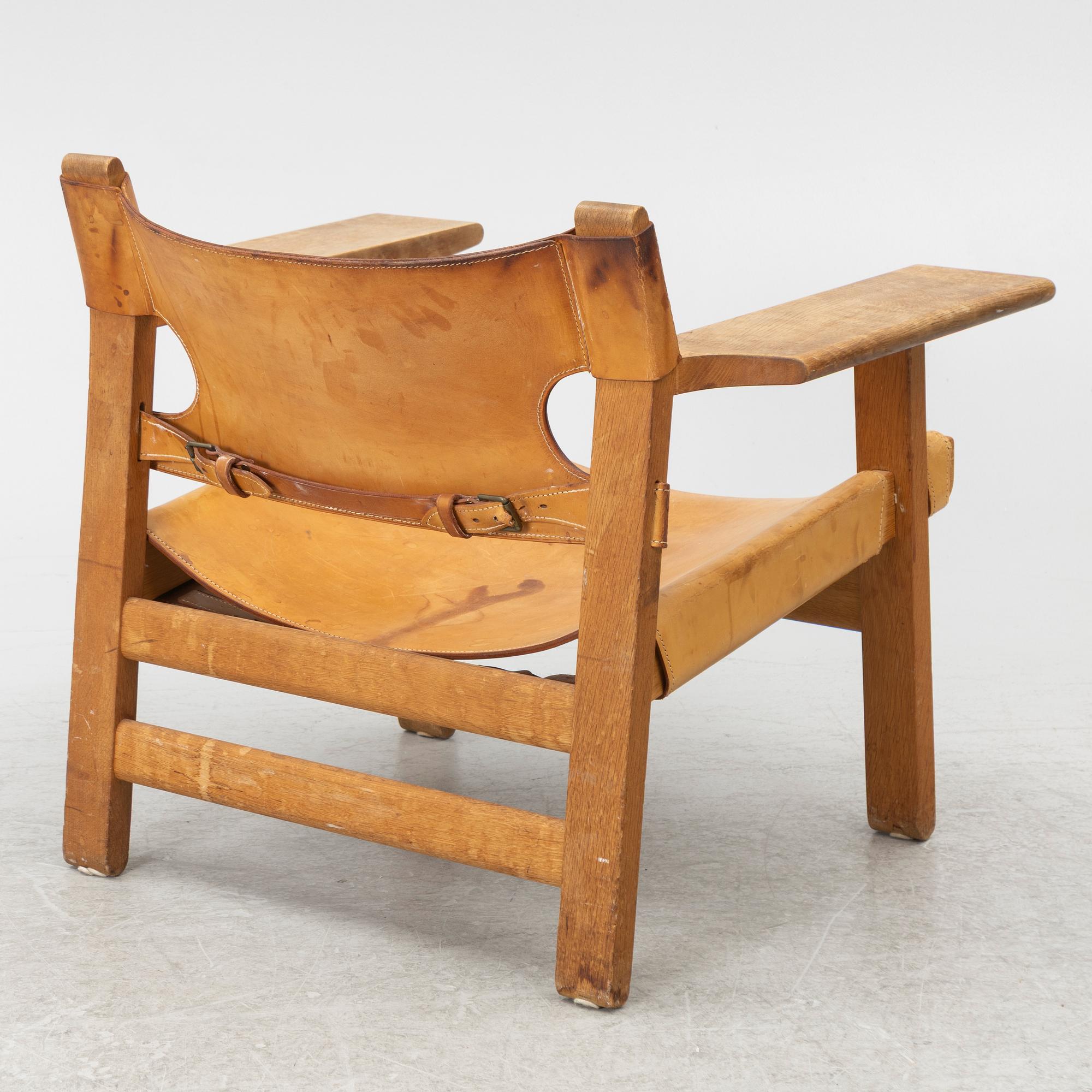 Børge Mogensen, armchair, "The Spanish Chair" model 226 Fredericia Furniture Factory, Denmark, designed in 1958.