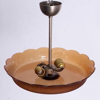 Kosta, attributed to, a ceiling lamp, 1930s.