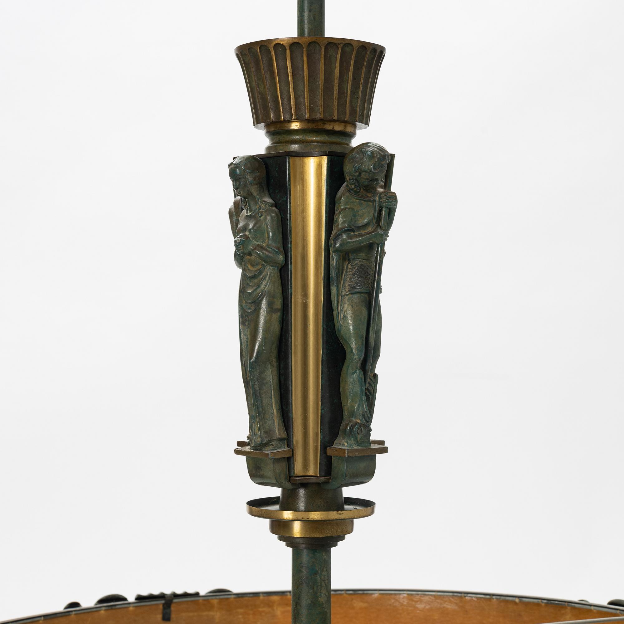A Einar Bäckström, ceiling lamp, model 4006,  Swedish Grace 1920's/-30's.