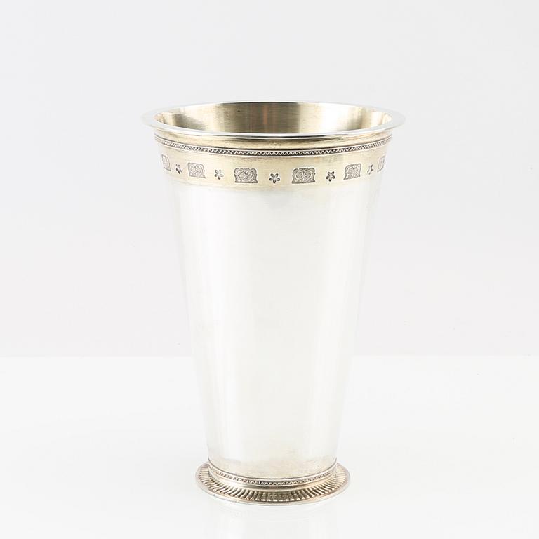 Wiwen Nilsson, vase/cup Byzantine model, sterling silver, Lund 1946.