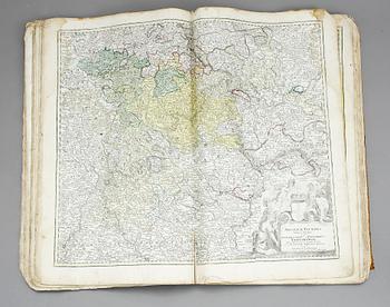 ATLAS, 30 kartor, Compendiarius qvinqvaginta Selectarvm tabularum geographicarum Homanni, Nürnberg 1748.