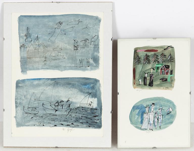 Madelaine Pyk, 2 st Figurmotiv.