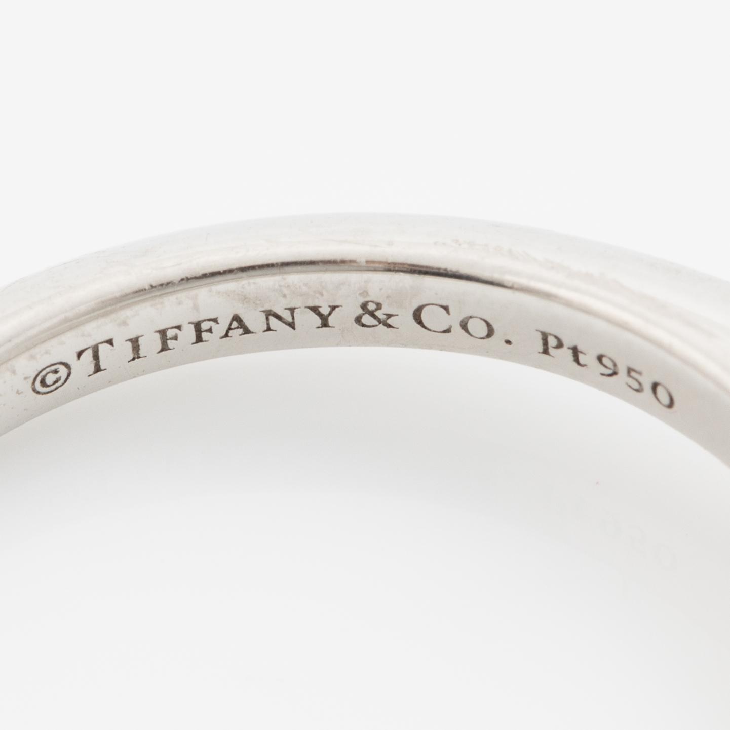 Tiffany & Co, ring, platinum with brilliant-cut diamond 0.23 ct.