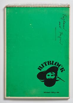 Lotte Laserstein, 3 skissblock med teckningar.