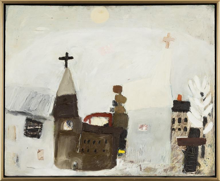 Ebba Hammarskiöld, oil on canvas, signed and dated 1994 verso.