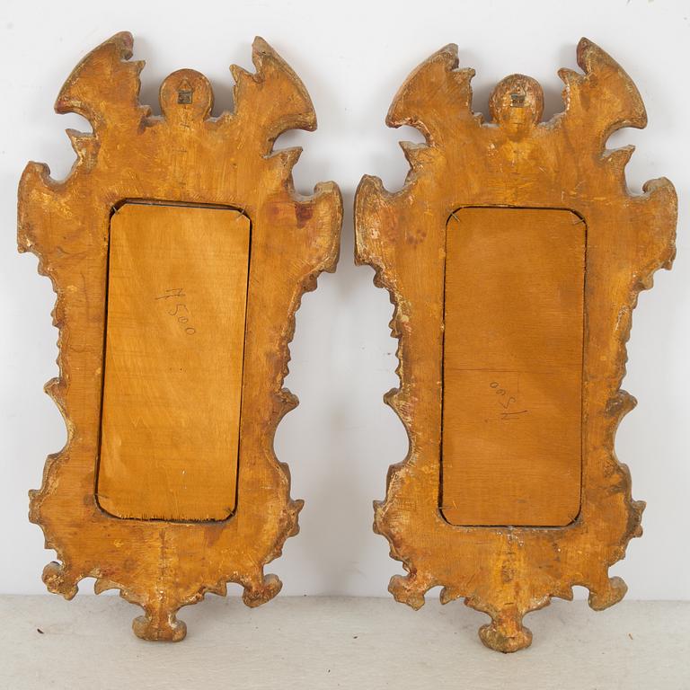 Mirrors, a pair, Baroque style, circa 1900.