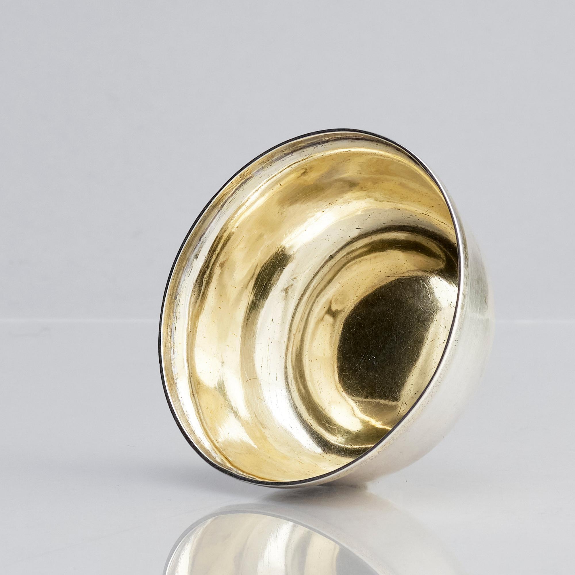 A Swedish 18th century parcel-gilt silver tumbler, mark of Erik Niklas Thomé, Stockholm 1773.