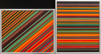 Eric Hansen, oil on canvas a pair signed and dated 1979.