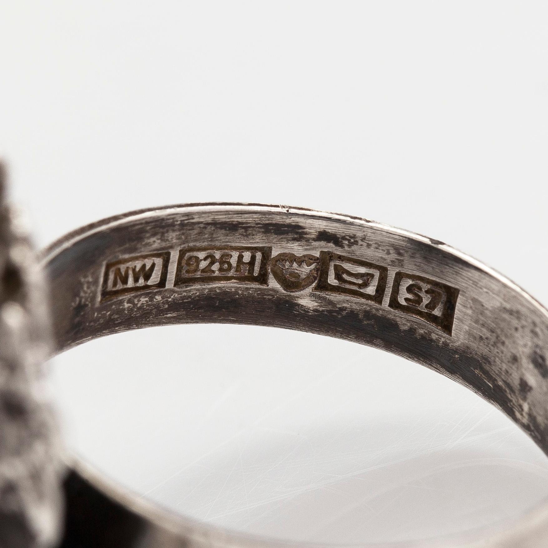 Helky Juvonen, ring, silver, Westerback 1971.