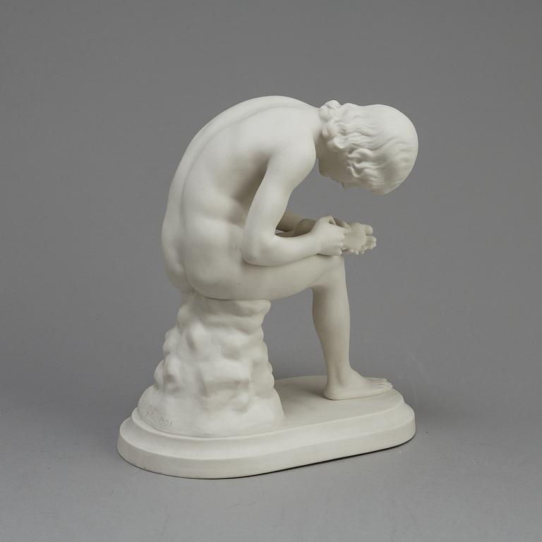 FIGUR, parian, Gustavsberg 1919.