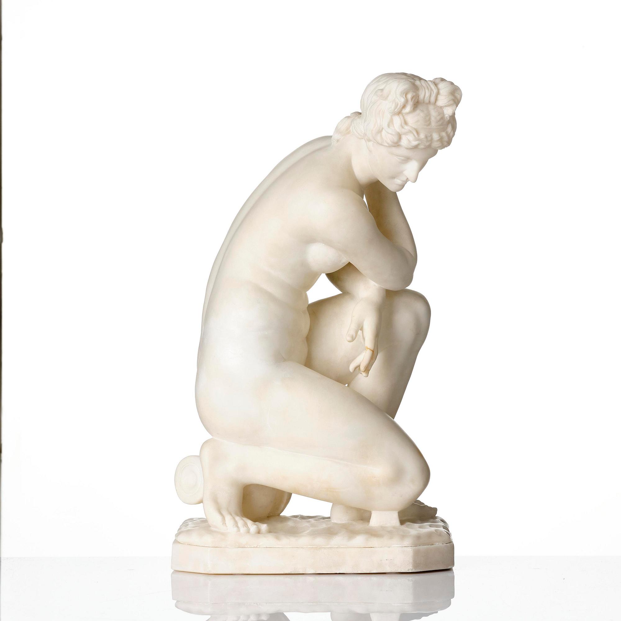 "Crouching Venus", presumably Italy, late 19th century.