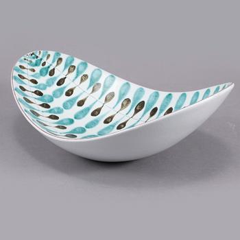 SKÅL, fajans, Stig Lindberg, Gustavsberg, omkring 1900-talets mitt.