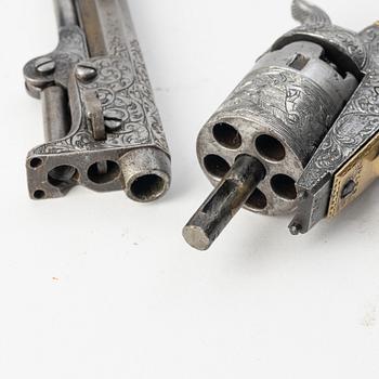 A Colt 1849 pocket percussion revolver, no 68741 for 1853.