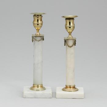 LJUSSTAKAR, 2st snarlika, sengustavianska, omkring 1800.