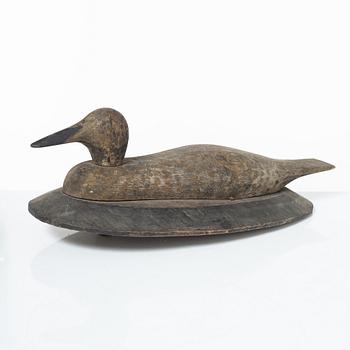 Two carved and painted duch decoys, circa 1900.
