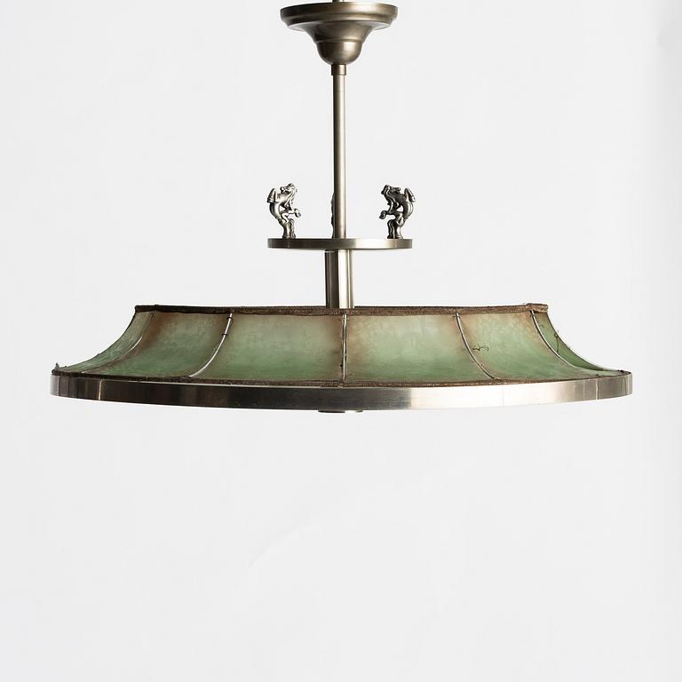 A 1920's/30's Swedish Grace ceciling lamp.