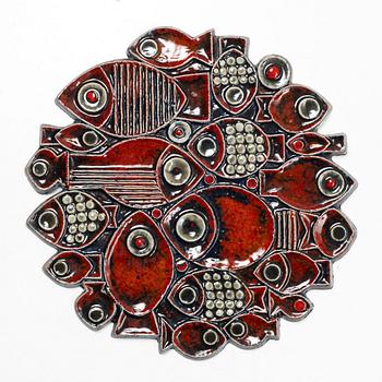 Britt-Louise Sundell, A 1960s wall relief by Britt-Louise Sundell, Gustavsberg.