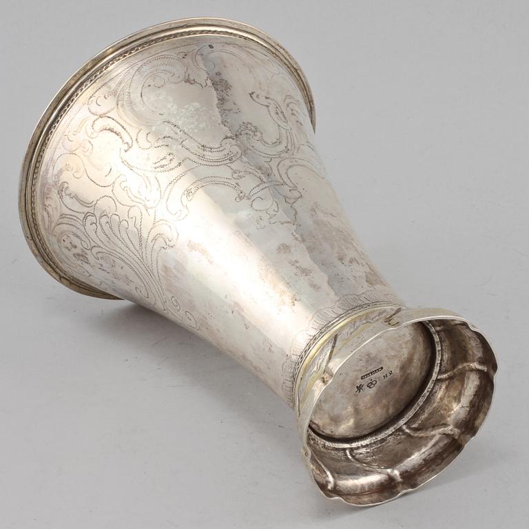 POKAL, silver, Carl Fredrik Seseman, Arboga, 1790. Vikt 415 g.