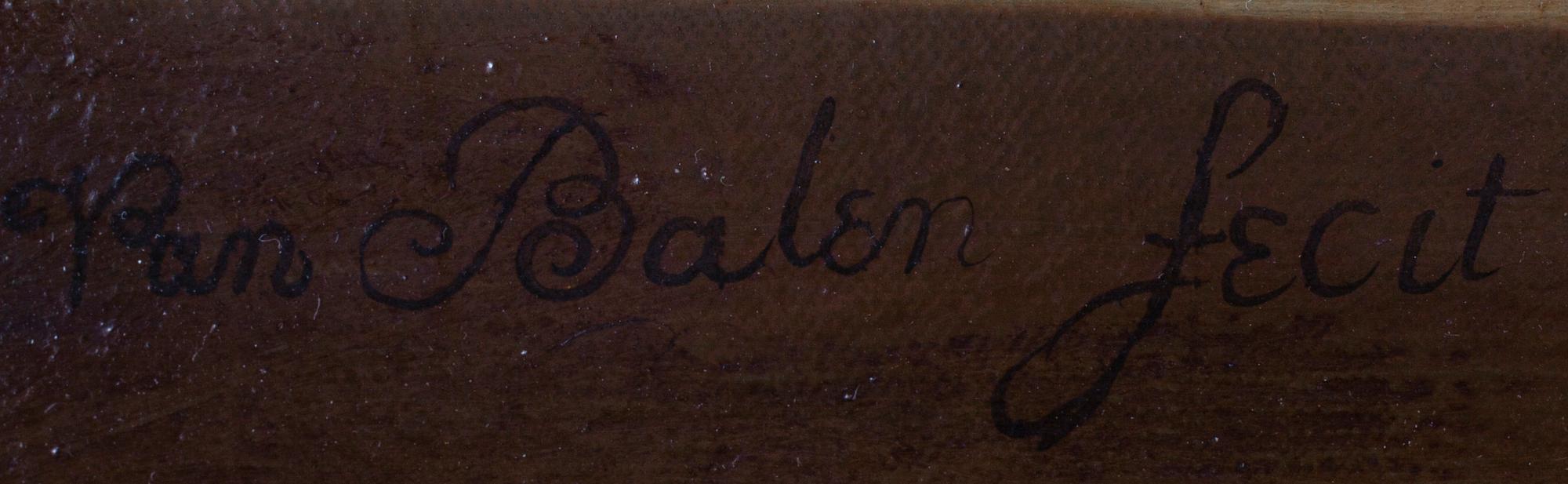 OKÄND KONSTNÄR, signerad J.van Balen, 1800-tal.