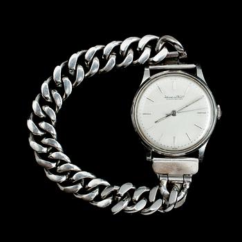 ARMBANDSUR, stål, International Watch Co, Schaffhausen, 1900-talets mitt.
