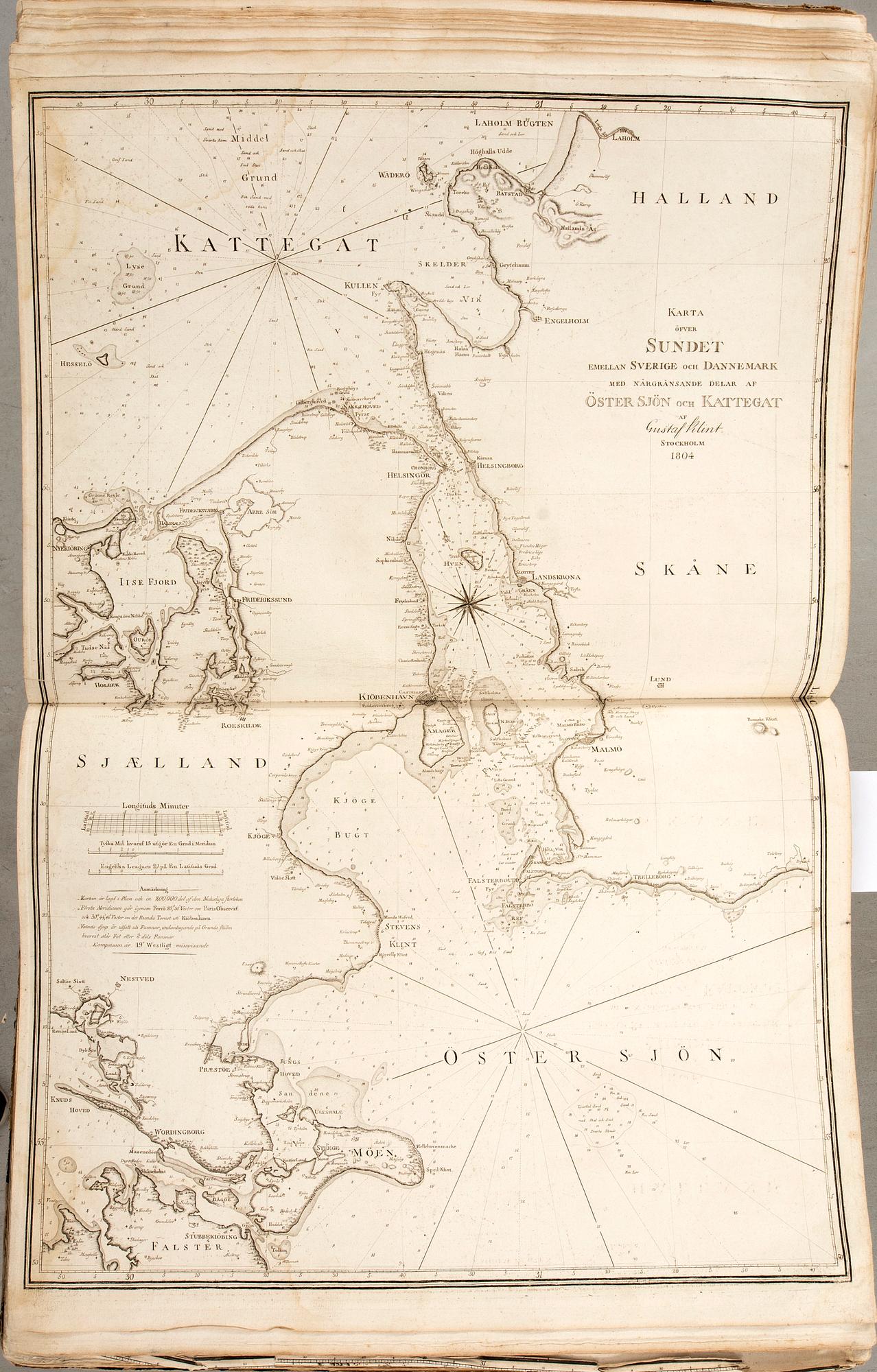 Gustaf af Klint, book, "Sweden's Maritime Atlas", 1797-1815.