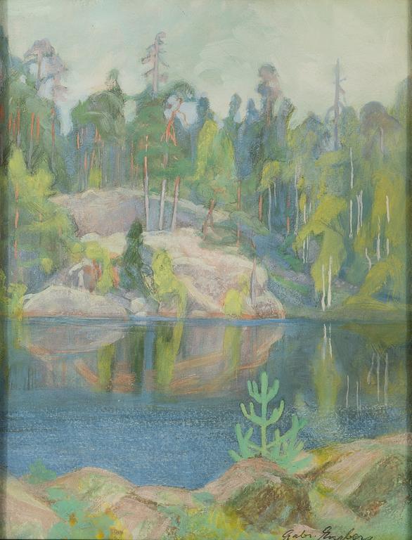 Gabriel Engberg, Forest pond.