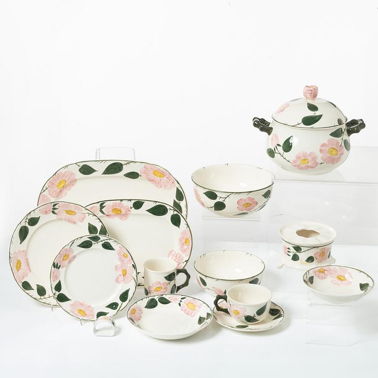 Dinner and tea service, 62 pieces, porcelain, 'Wild rose', Villeroy & Boch, Germany.