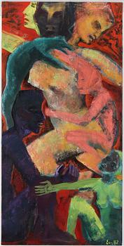 EVA ZETTERVALL, oil on canvas signed.