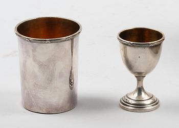 RESESET, 7 delar. Silver. CG Hallberg Bla 1915. Modell: Rosett.
