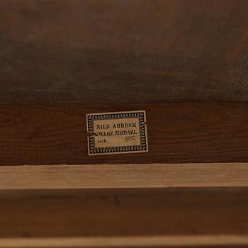 Nils Ahrbom & Helge Zimdahl, a walnut table, Stockholm 1932.